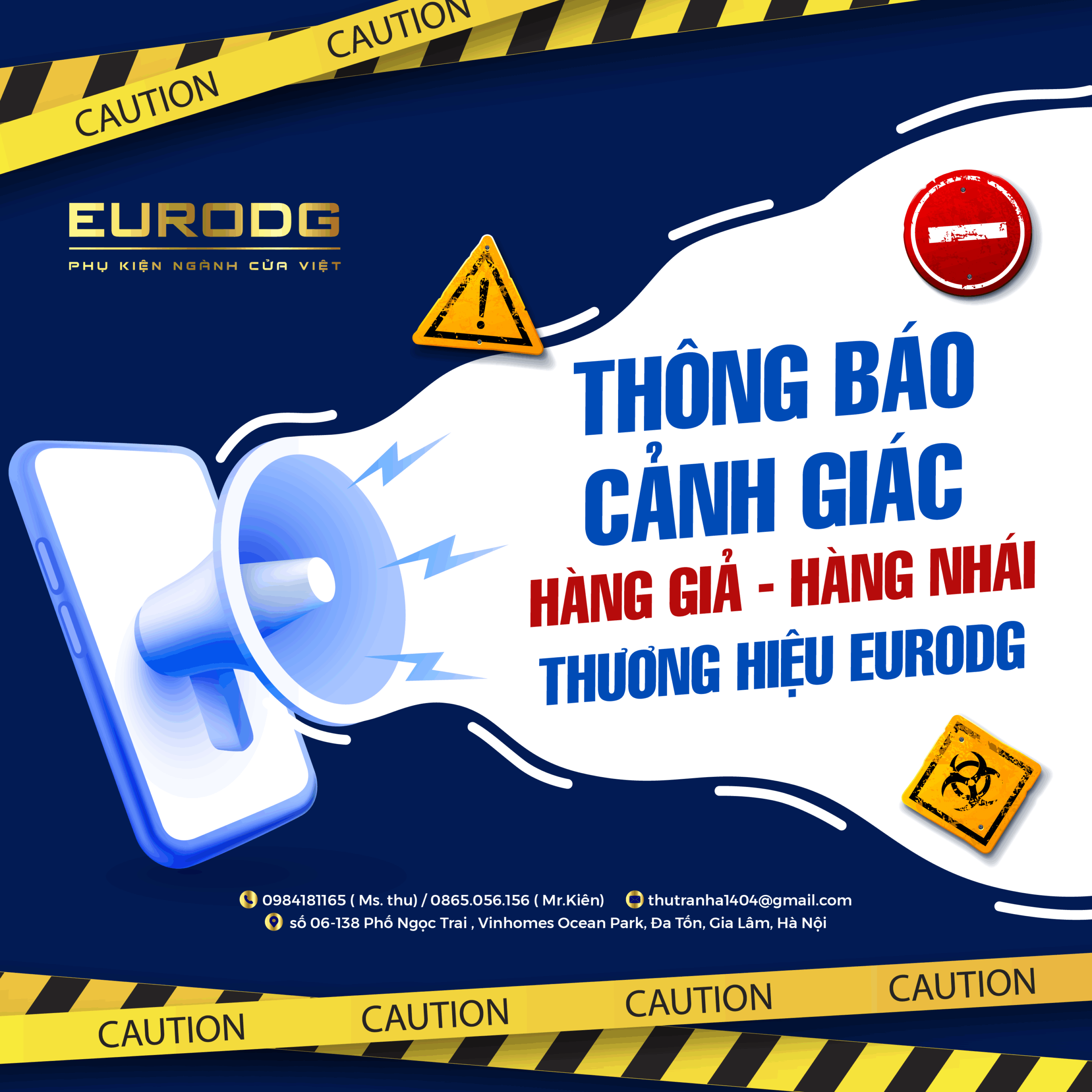 CẢNH BÁO HÀNG GIẢ, HÀNG ĐẠO NHÁI THƯƠNG HIỆU EURODG – KHÁCH HÀNG CẦN THẬN TRỌNG!