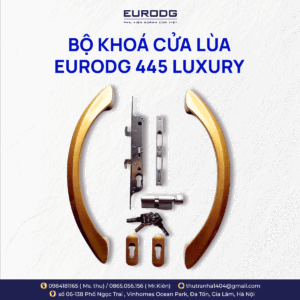 BỘ KHÓA CỬA LÙA EURODG 445 LUXYRY (CL-EU 445-BW) – ĐỈNH CAO CỦA SỰ SANG TRỌNG VÀ BỀN BỈ THEO THỜI GIAN